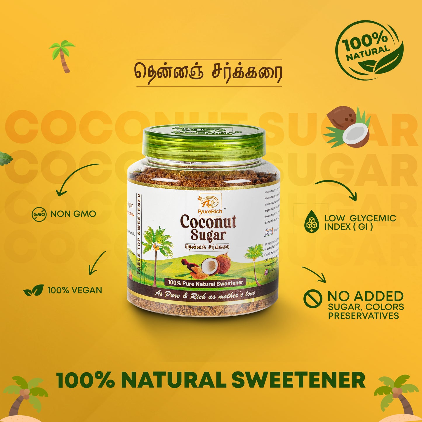 Coconut Sugar | Natural Sweetener | Unrefined