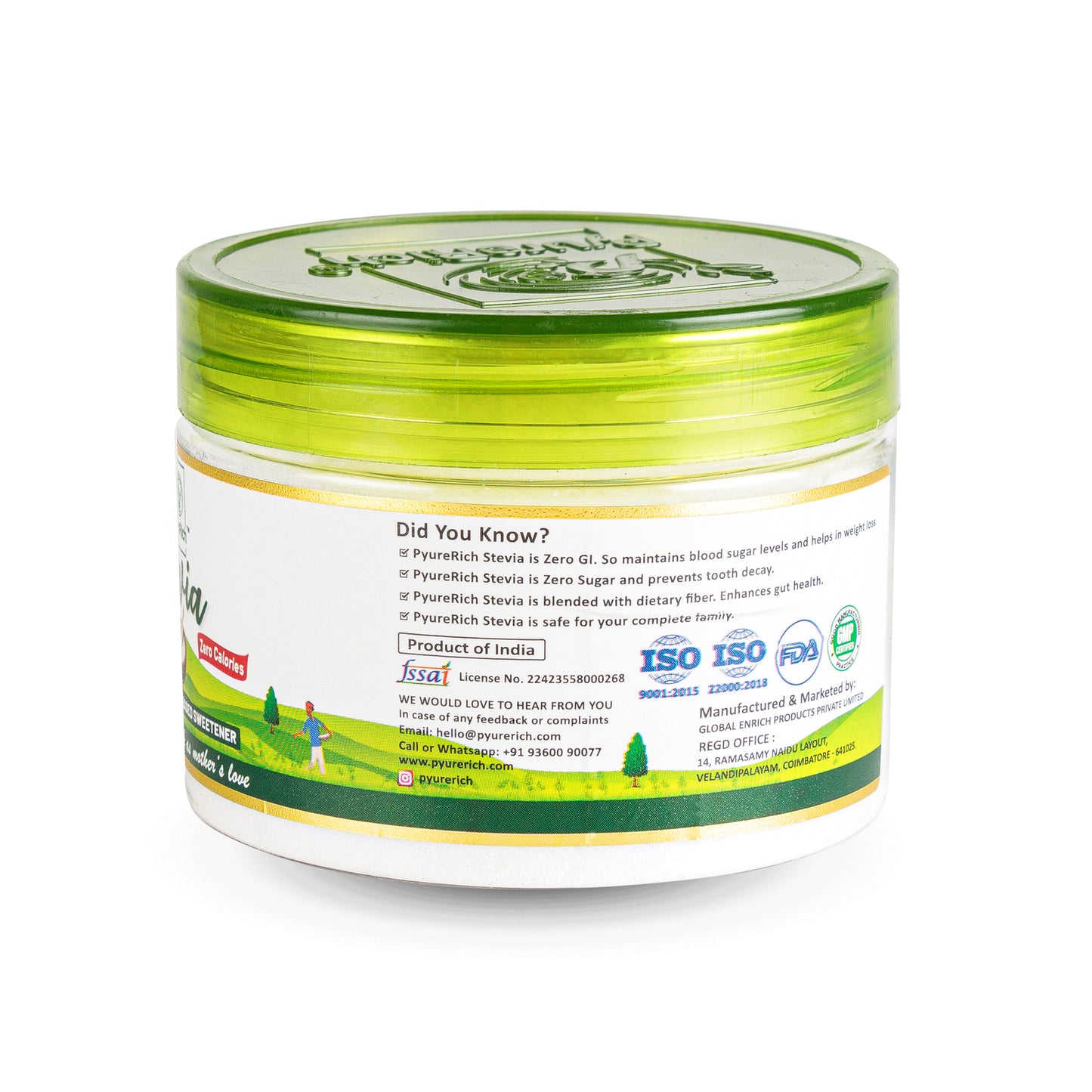PyureRich Stevia Sweetener (200 Gms)