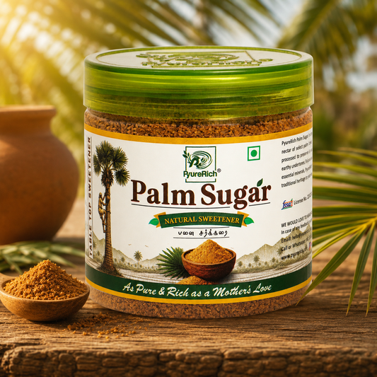 PyureRich® Palm Sugar 250g – 100% Pure Palm Blossom Sugar | Natural Sweetener